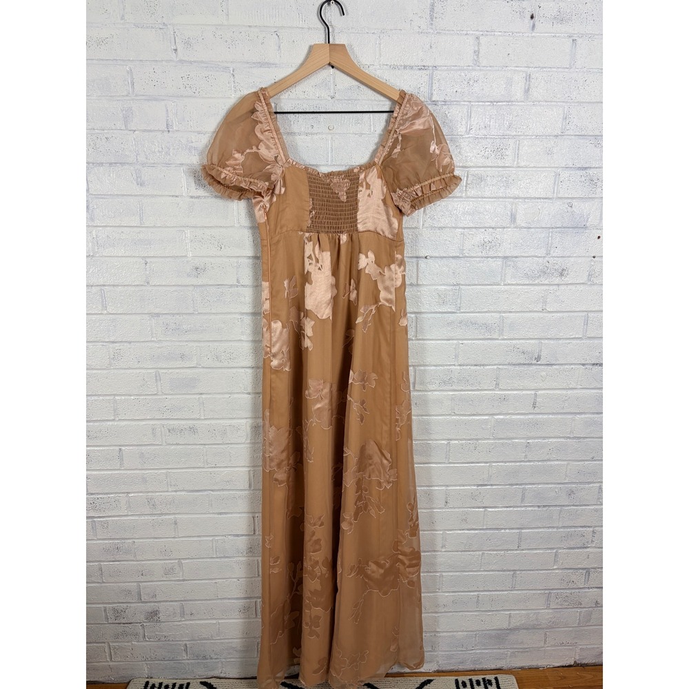 Show Me Your Mumu Brittany Maxi Dress Womens S Peach Floral Otherwise Engaged - Picture 2 of 16
